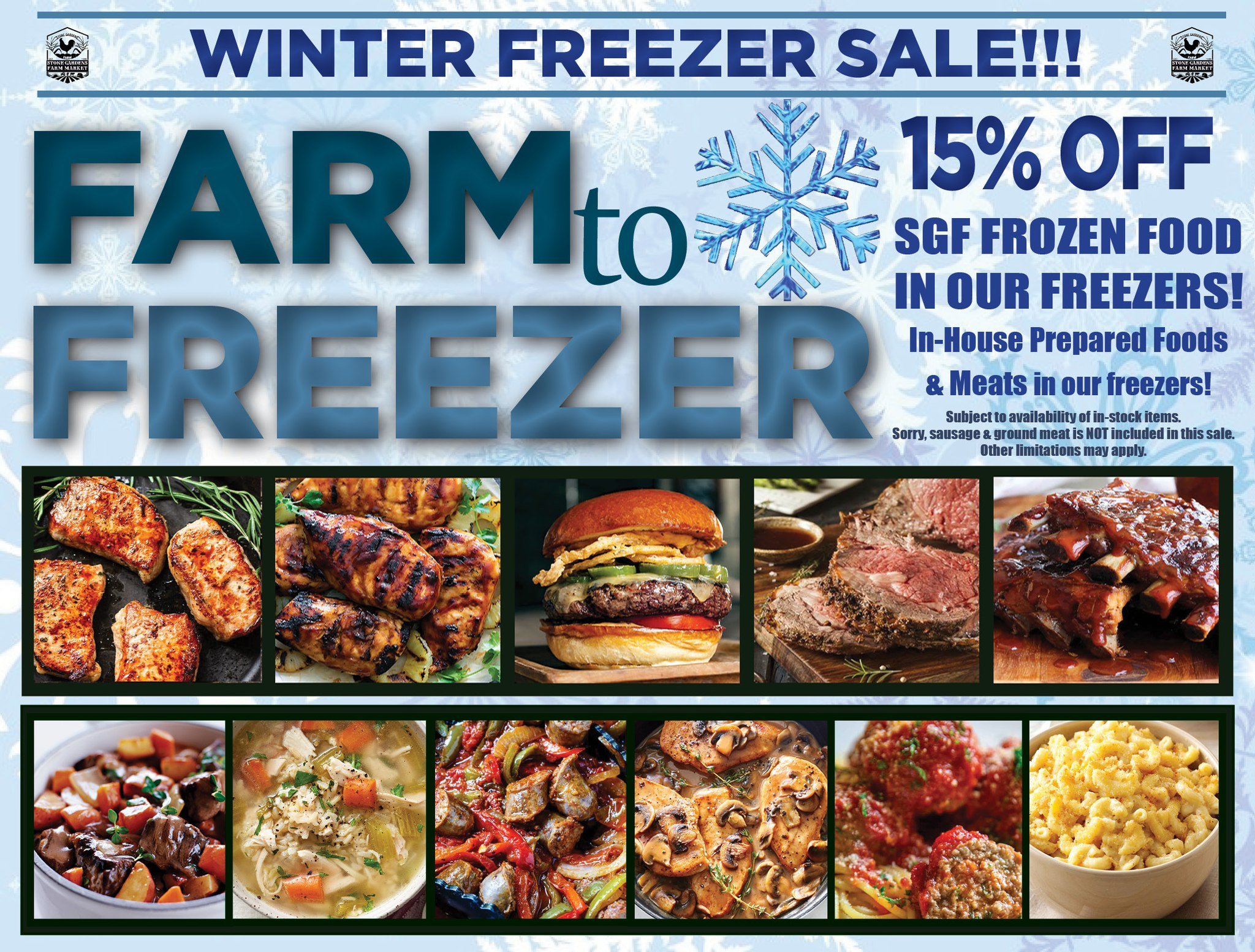 Frozen food winter sale